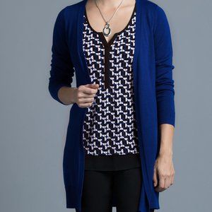 Ricki's Tunic Length Light Knit Cardigan, Small